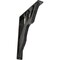 Ekena Millwork Damon Wrought Iron Bracket, (Triple center brace), Antiqued Silver 2"W x 12"D x 15"H BKTM02X12X15TDAASV - alternate 1